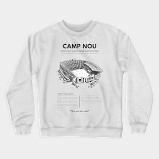 Camp Nou Stadium Crewneck Sweatshirt